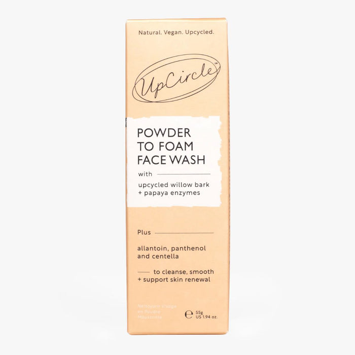 UpCircle Beauty Powder To Foam Face Wash with Upcycled Willow Bark + Papaya Enzymes