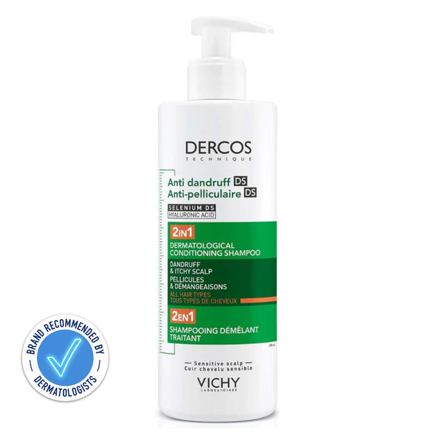 VICHY Dercos Anti-Dandruff 2in1 Dermatological Conditioning Shampoo 390ml