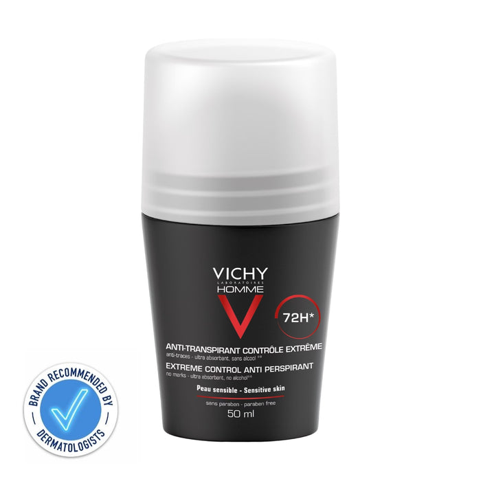 VICHY Homme Extreme Anti-Perspirant Roll-On 72HR 50ml
