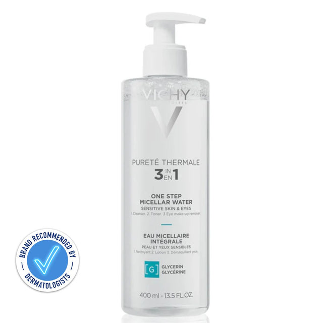 VICHY Pureté Thermale One Step Micellar Water For Sensitive Skin & Eyes 400ml