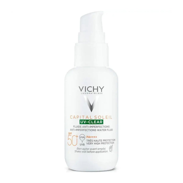 VICHY Capital Soleil UV-Clear Mattifying Sun Protection SPF50+ with Salicylic Acid for Blemish-Prone Skin  40ml