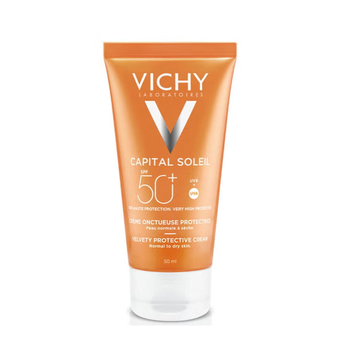 VICHY Capital Soleil Velvet Finish UVA + UVB Facial Sun Protection SPF50+ 50ml