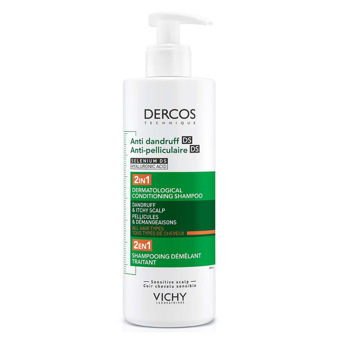 VICHY Dercos Anti-Dandruff 2in1 Dermatological Conditioning Shampoo 390ml