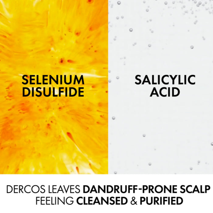 VICHY Dercos Anti-Dandruff Dermatological Shampoo for Dry Hair with Salicylic Acid, 200ml