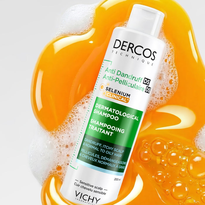 VICHY Dercos Anti-Dandruff Dermatological Shampoo for Normal to Oily Hair with Salicylic Acid, 200ml