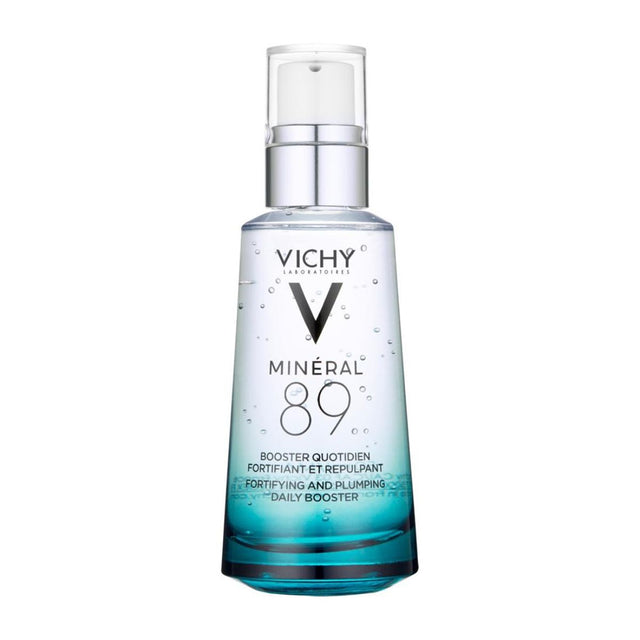 VICHY Minéral 89 Hyaluronic Acid Daily Hydrating Booster Serum 50ml, Hypoallergenic, for All Skin Types