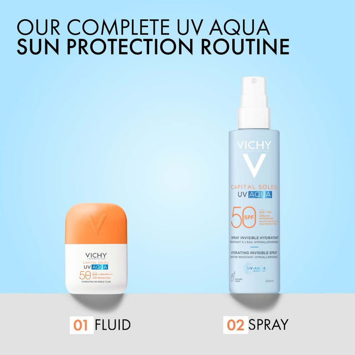 Vichy Capital Invisible Spf50 Spray Soleil UV Aqua Body