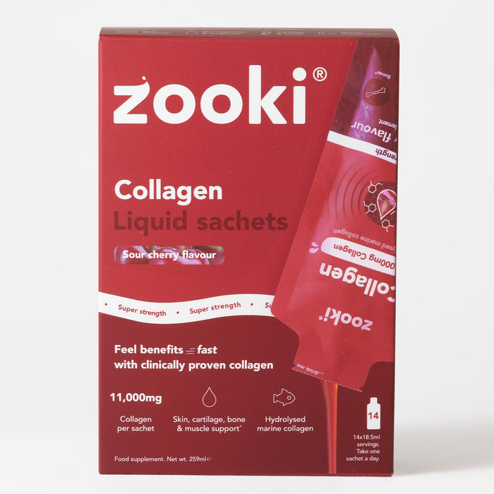 Zooki Super Strength Marine Collagen Sour Cherry 14s