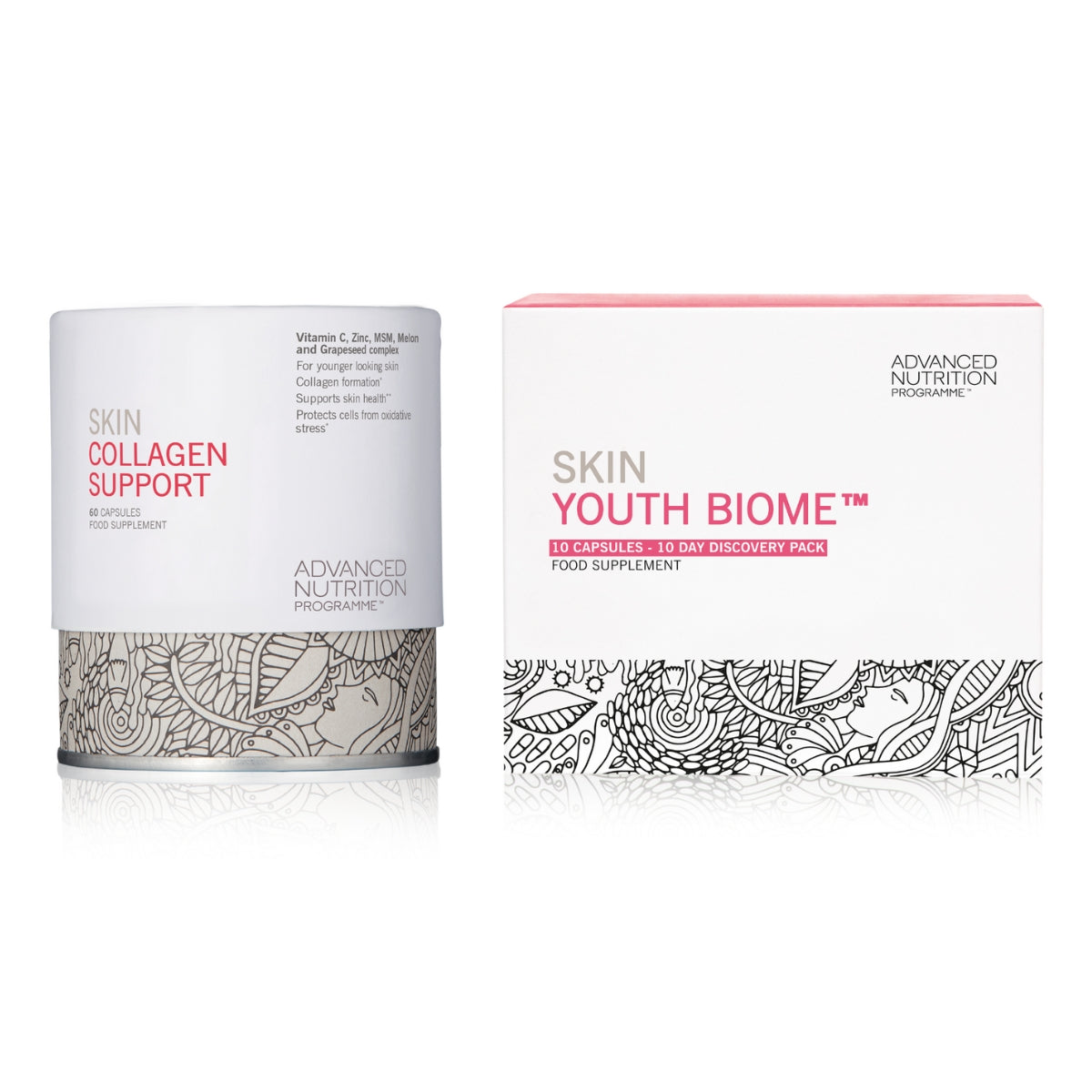 Advanced Nutrition Programme Collagen Support & Discovery Skin Youth Biome