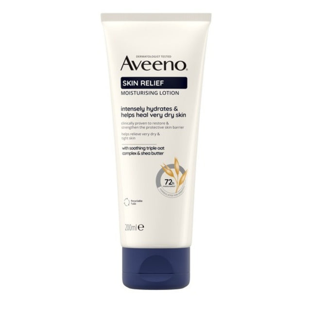 Aveeno Skin Relief Moisturising Lotion 200ml with Triple Oat Complex and Shea Butter