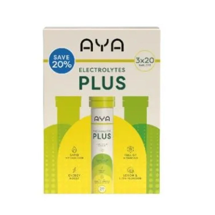 AYA Electrolyte Triple Pack Lemon & Lime X 20