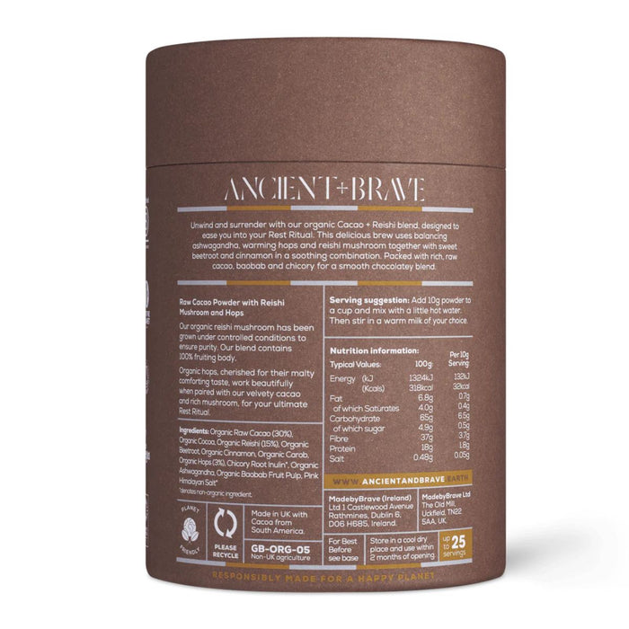 Ancient & Brave Cacao + Reishi Tub 250g