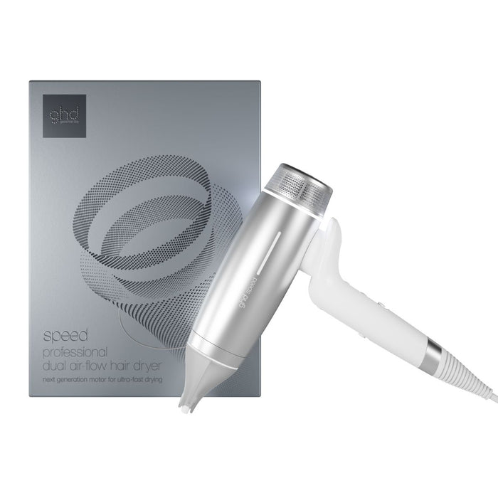 ghd speed hairdryer white