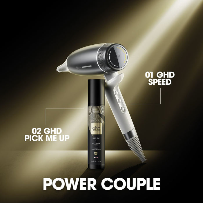 ghd speed hairdryer silver white