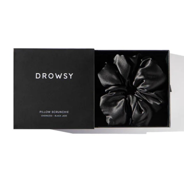 Drowsy Black Jade Pillow Scrunchie