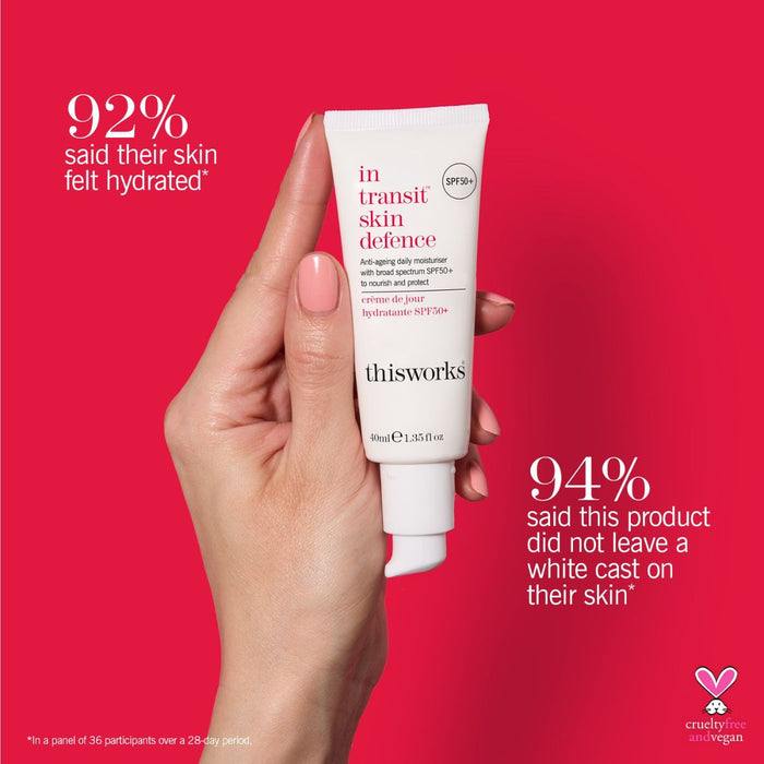 This Works In Transit Skin Defence SPF50+ 40ml