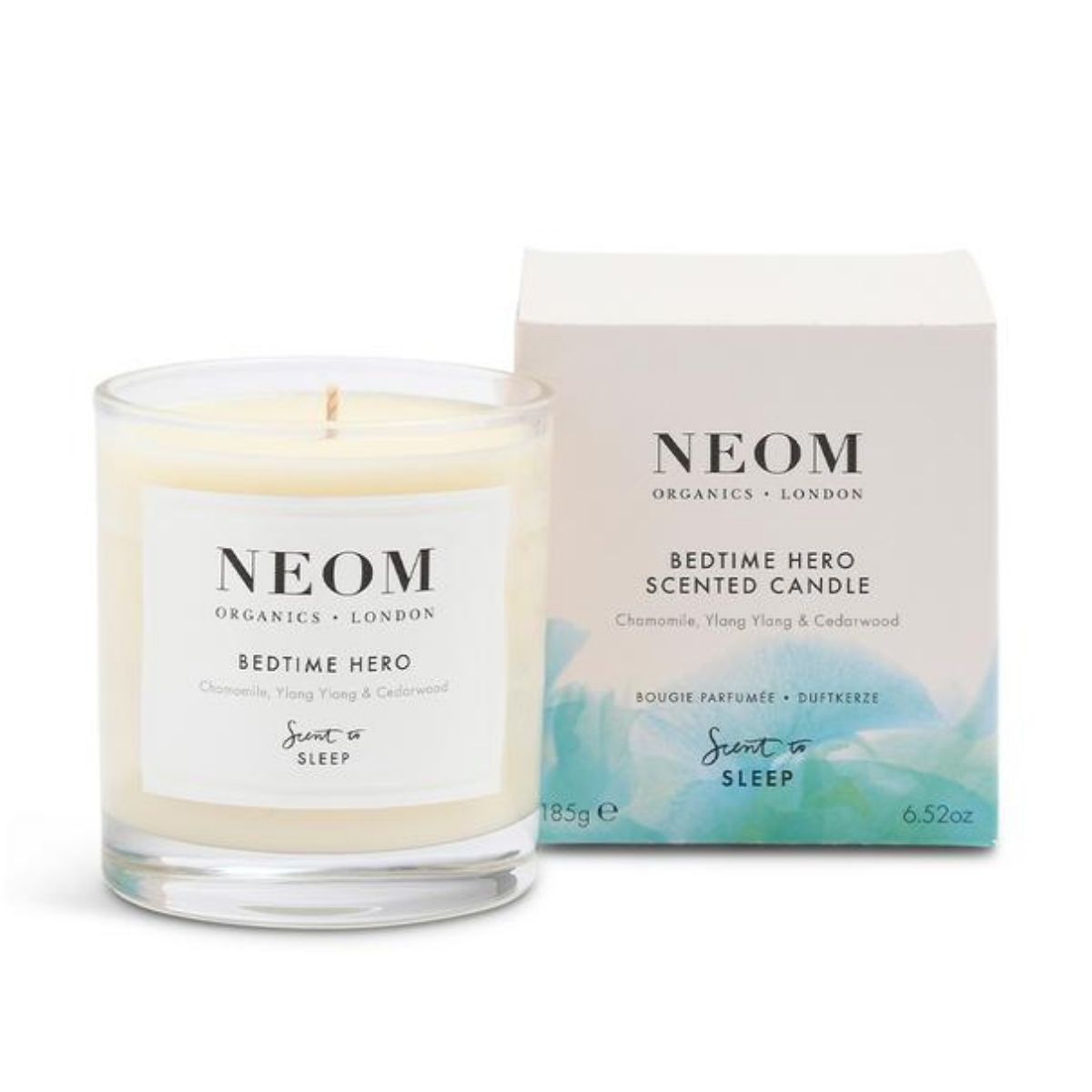 Neom Scent to Sleep Bedtime Hero Scented Candle 1 Wick.