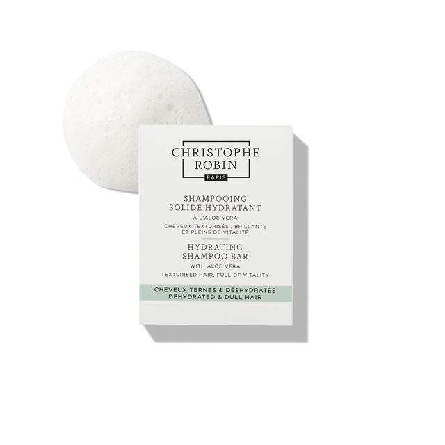 Christophe Robin Hydrating Shampoo Bar with Aloe Vera Dull Dehydrated Hair