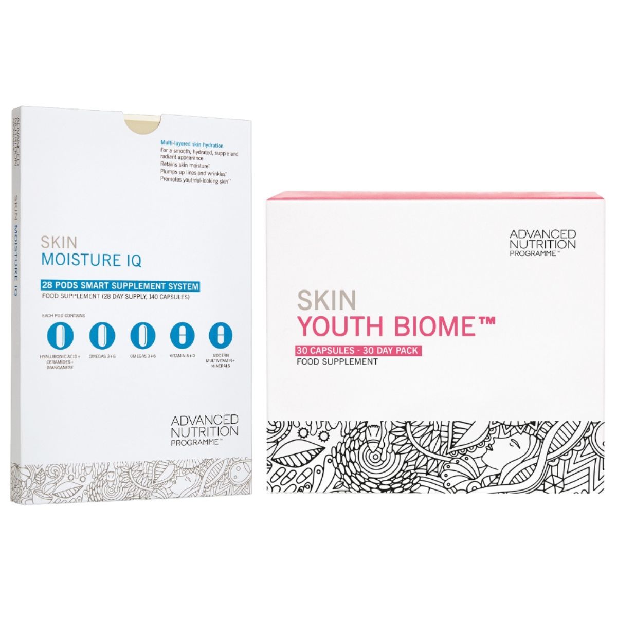 Advanced Nutrition Programme Skin Moisture IQ Complimentary Skin Youth Biome 30 Day