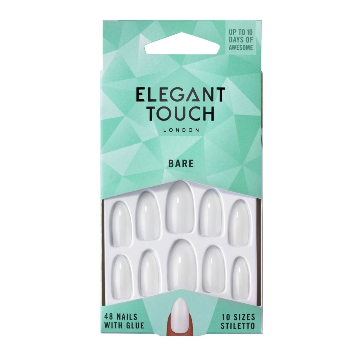 Elegant Touch Bare Nails Stiletto.
