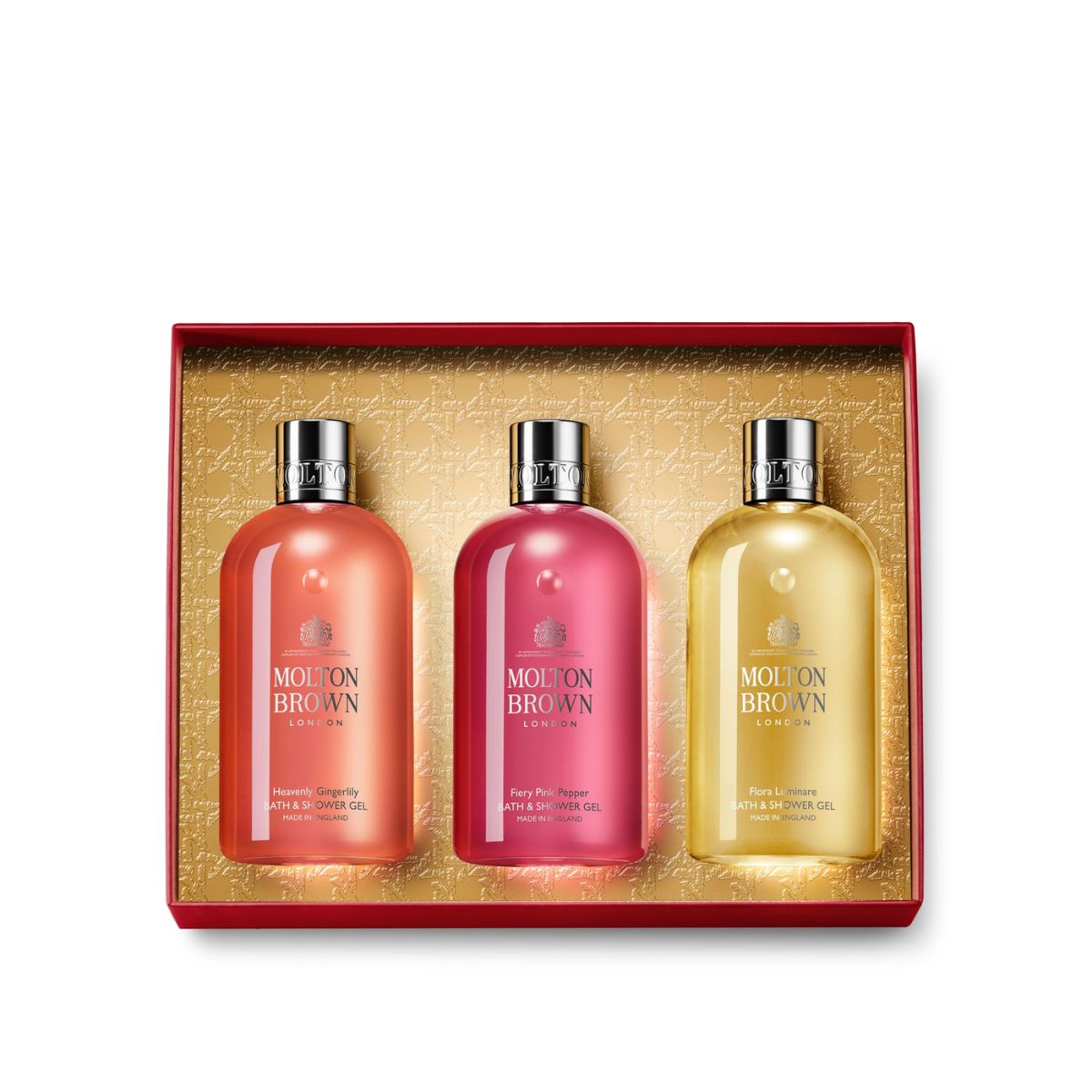 Molton Brown Floral & Spicy Body Care Collection.