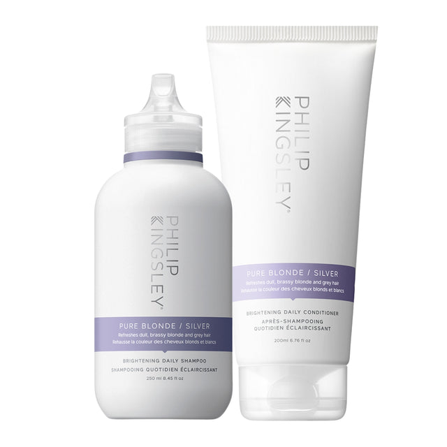 Philip Kingsley Pure Blonde/Silver Shampoo 250ml & Conditioner 200ml Duo