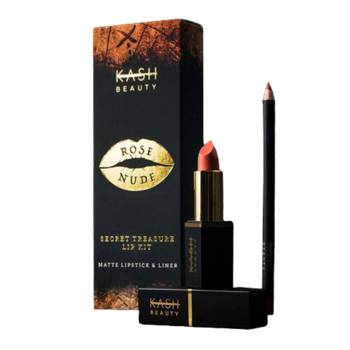 Kash Beauty Secret Treasure Lip Kit Rose Nude