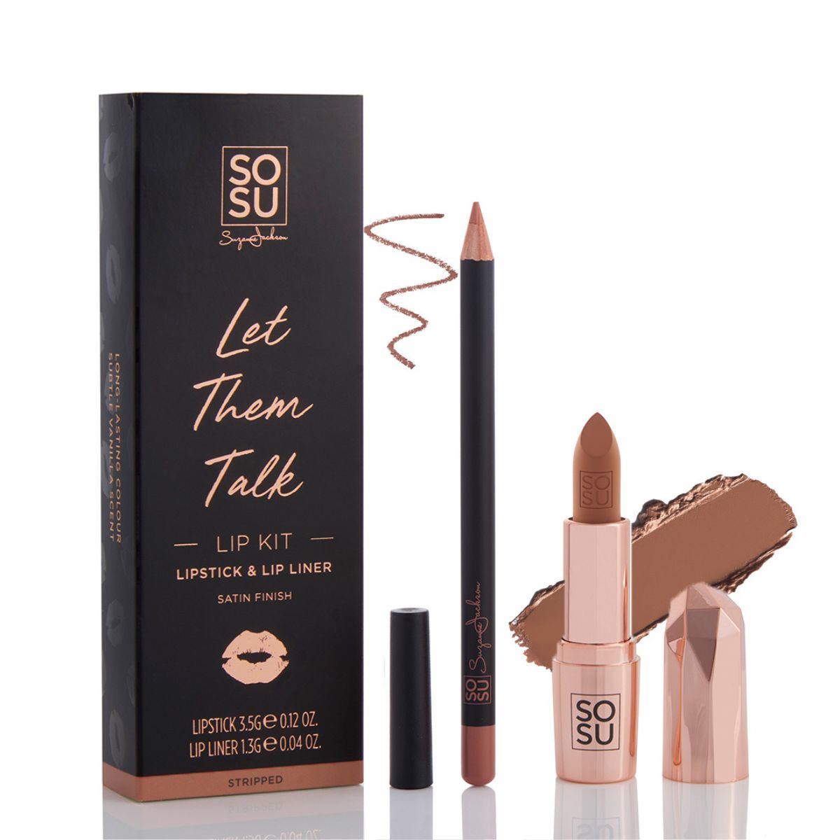 SOSU Cosmetics Nude Lip Kit Stripped