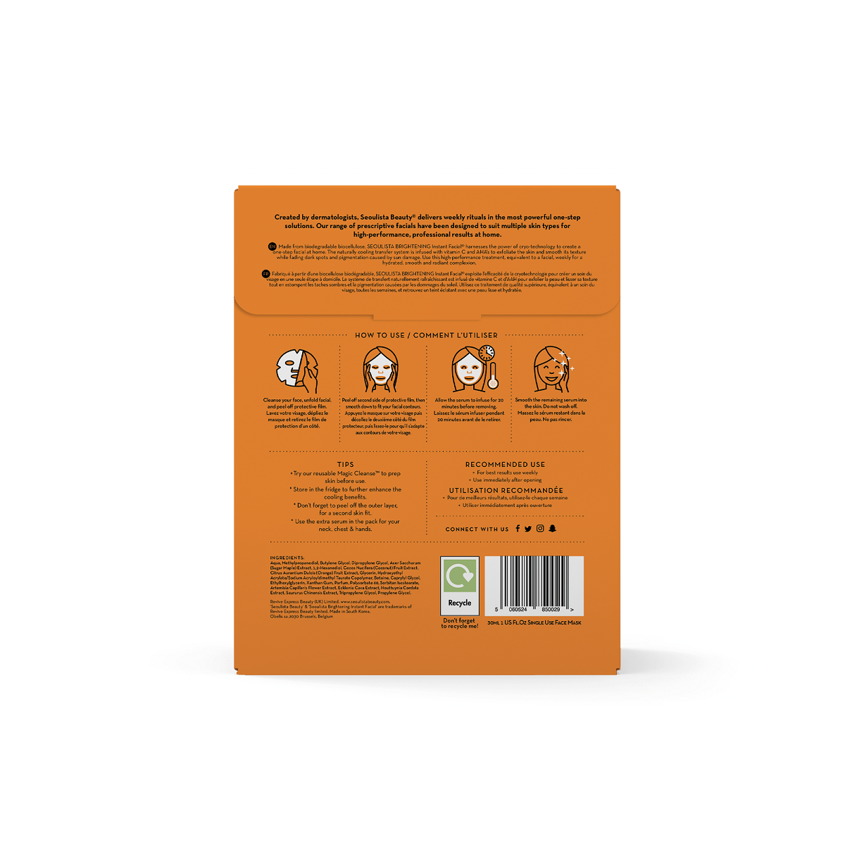 Seoulista Brightening Instant Facial