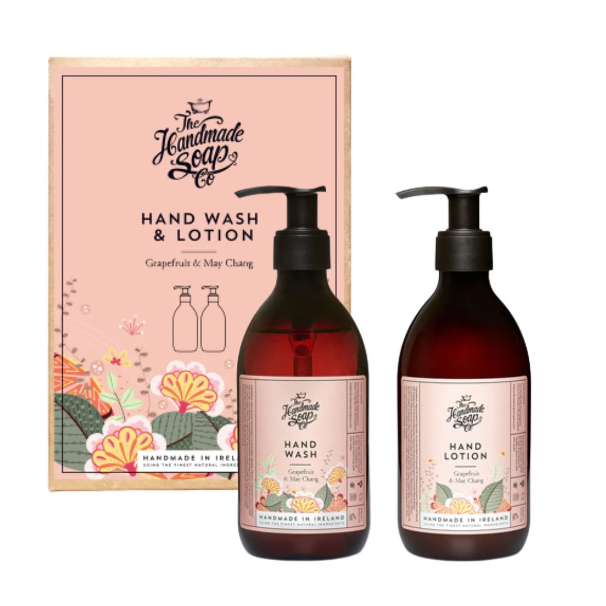 The Handmade Soap Company Hand Wash & Hand lotion Duo Grapefruit & May Chang Gift Set