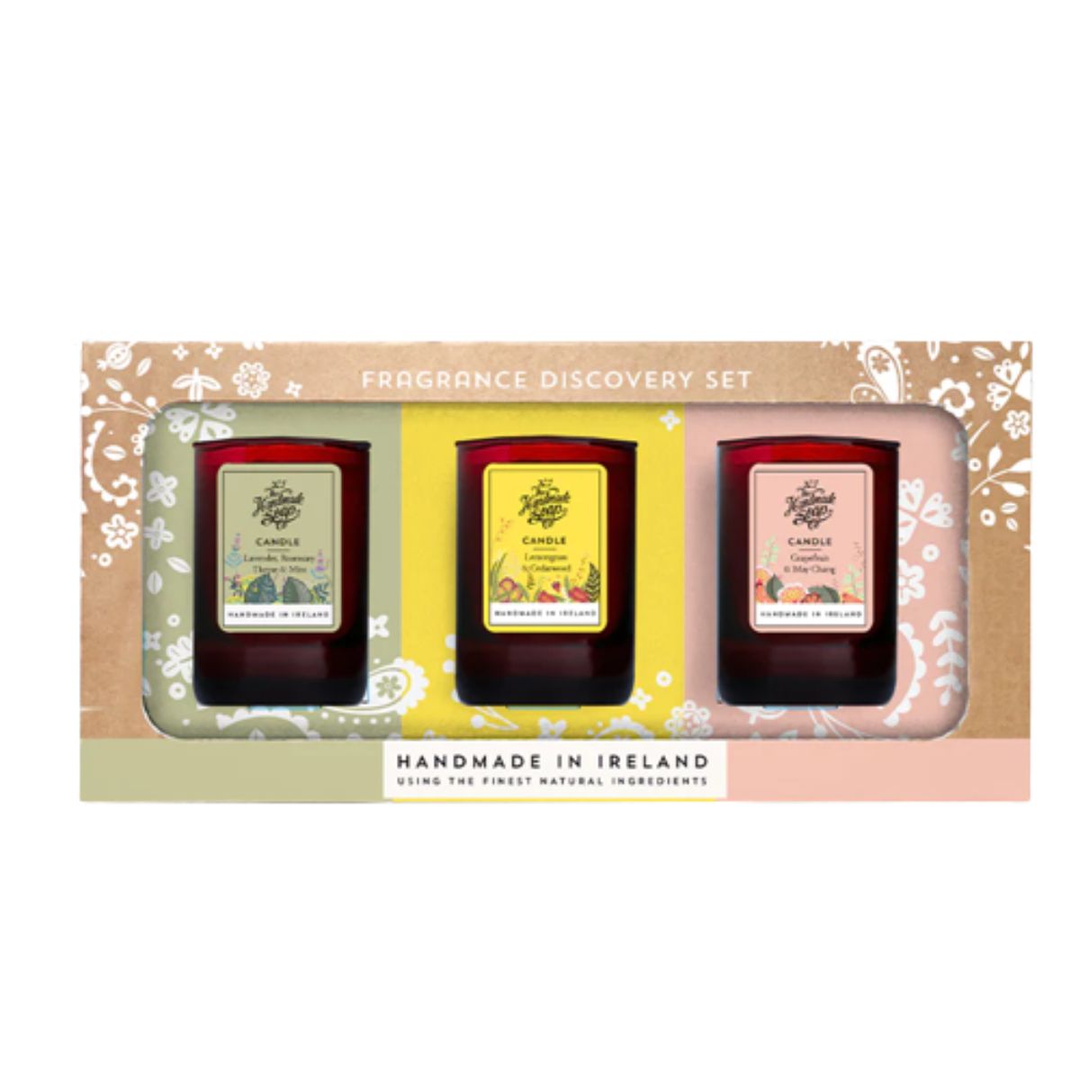 The Handmade Soap Company Trio Mini Votive Gift Set