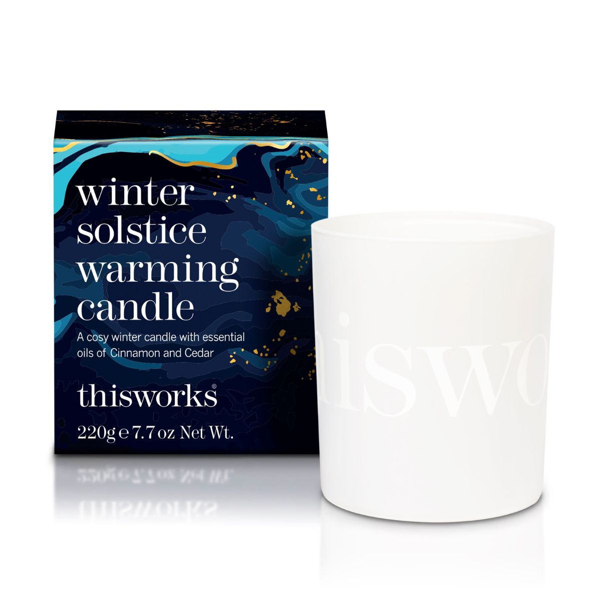 ThisWorks Winter Solstice Warming Candle Cinnamon & Cedar