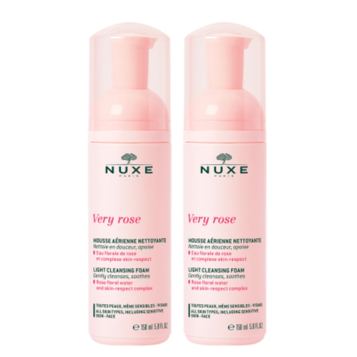 Nuxe Very Rose Cleansing Foam Duo