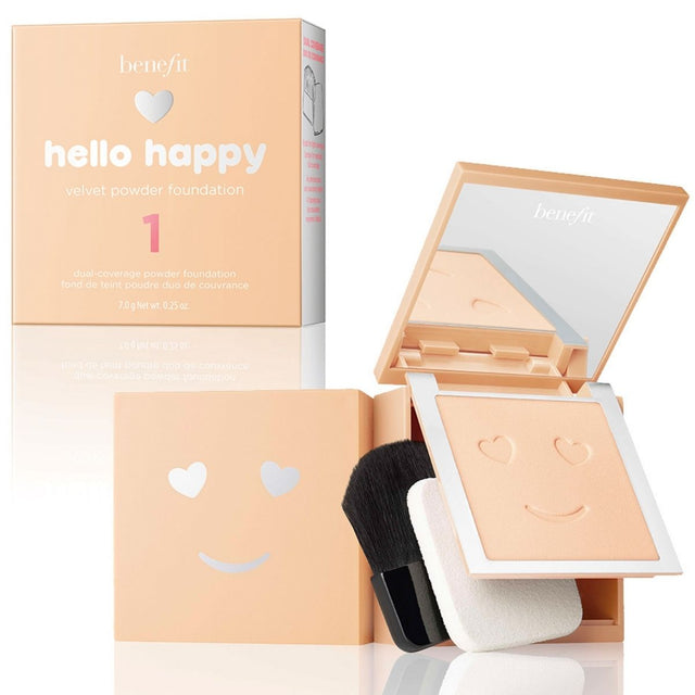 Benefit Hello Happy Velvet Powder Foundation.