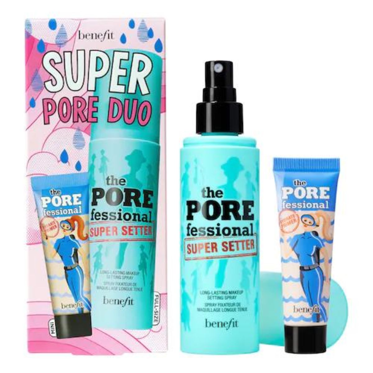 Benefit Super Pore Duo Pore Spray and Hydrate Set.