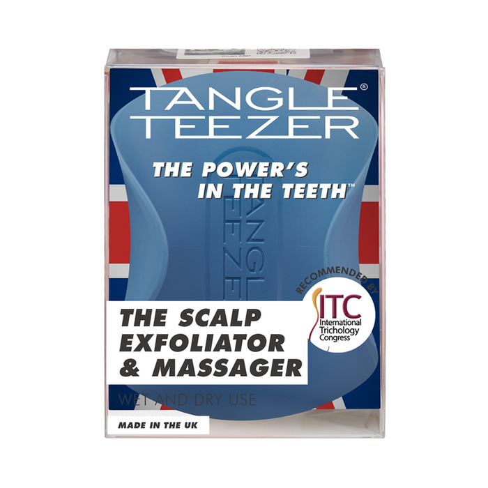 Tangle Teezer The Scalp Exfoliator & Massager - Coastle Blue packed