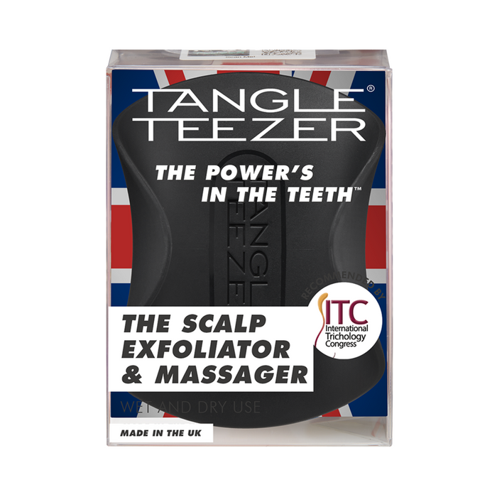 Tangle Teezer The Scalp Exfoliator & Massager - Onyx Black packed