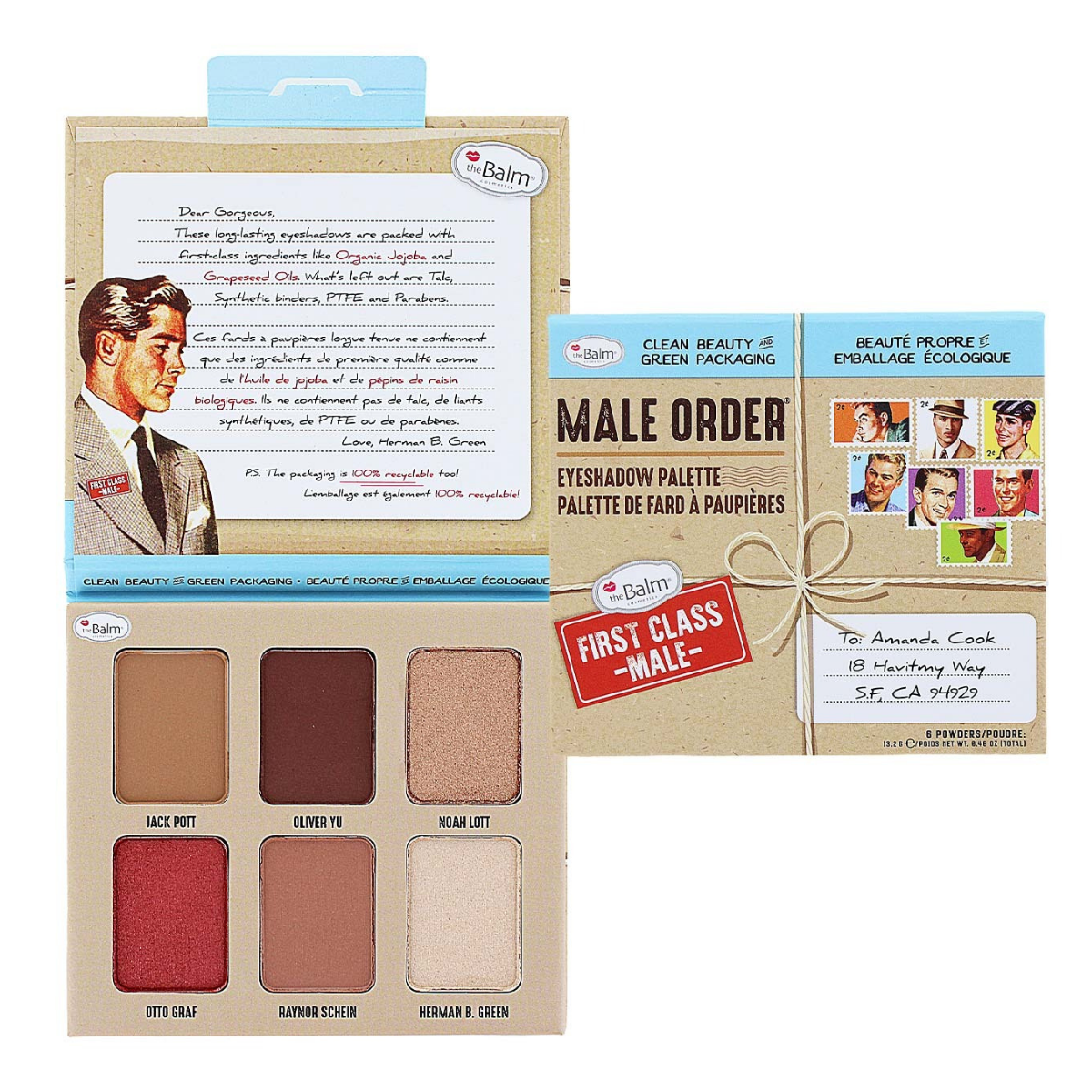 theBalm Male Order Palette - First Class Male. 30% off