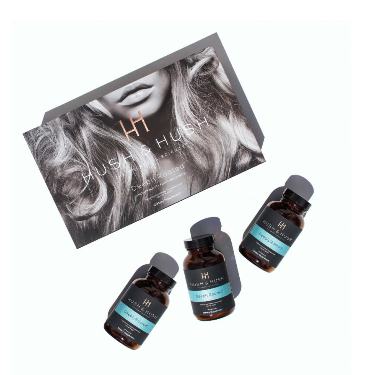 Hush and Hush Deeply Rooted 3-Month Supply for Hair Growth