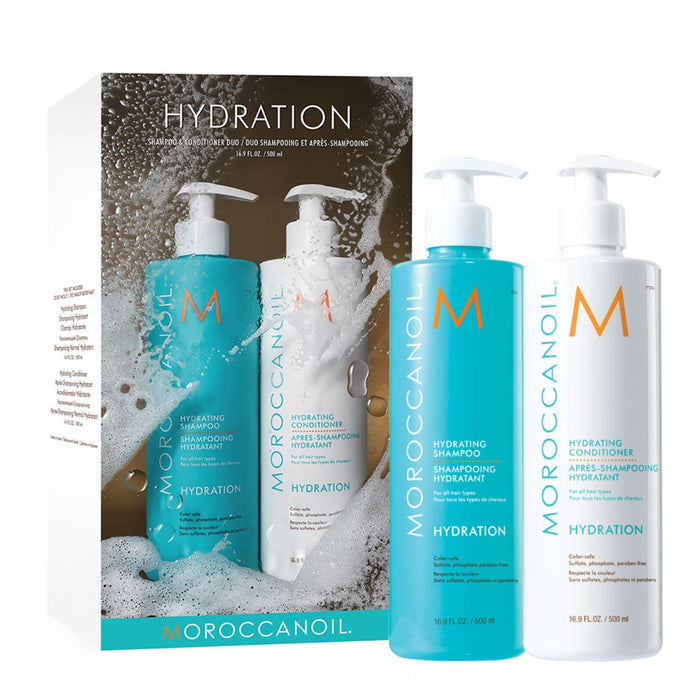 Moroccanoil Hydrating Shampoo & Conditioner 500ml Twin Pack.