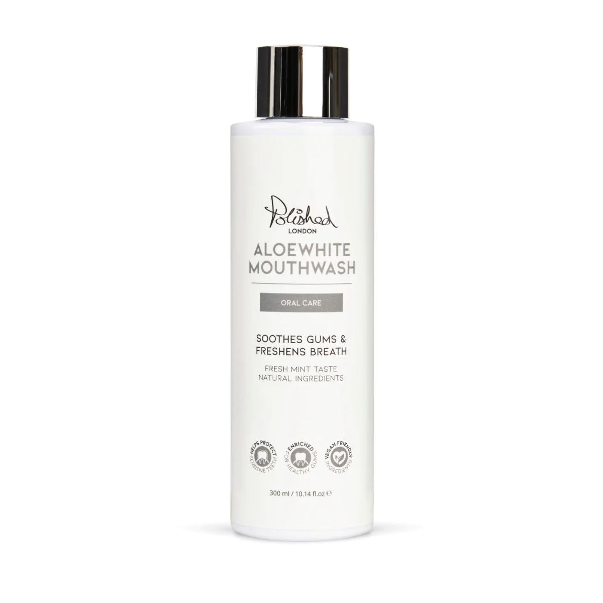 Polished London Aloe White Mouth Wash.