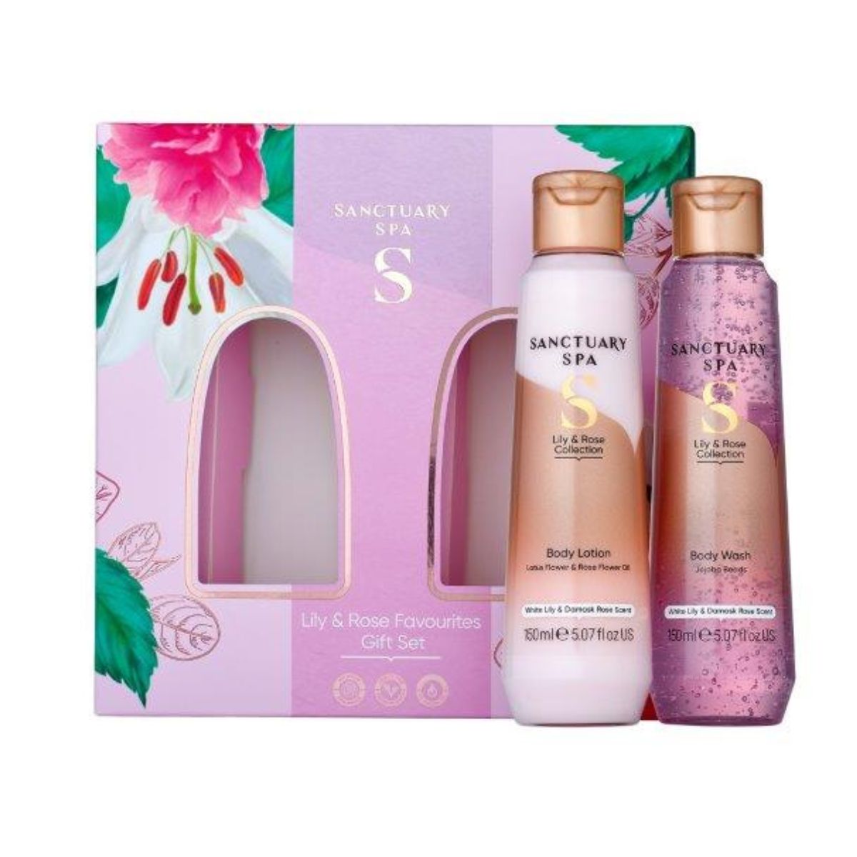 Sanctuary White Lily & Damask Rose Favourites Gift Set