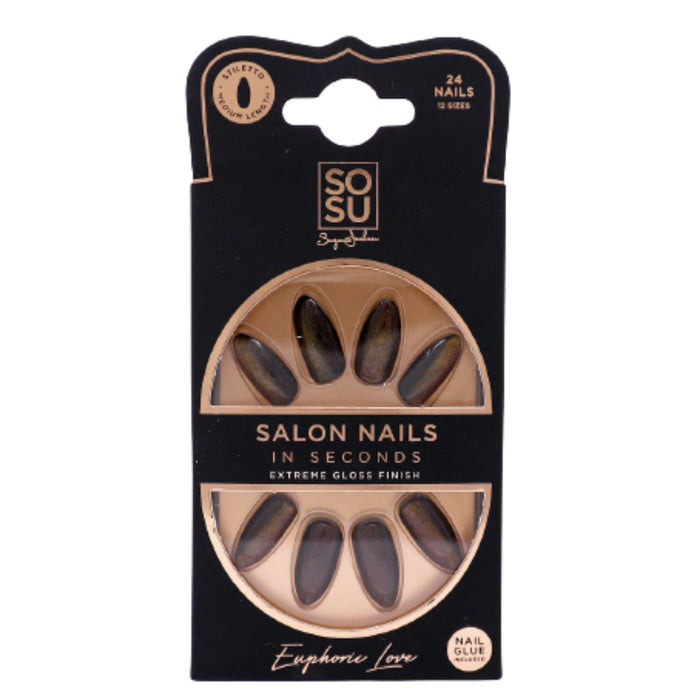 SOSU Cosmetics Salon Nails in Seconds with Nail Glue.