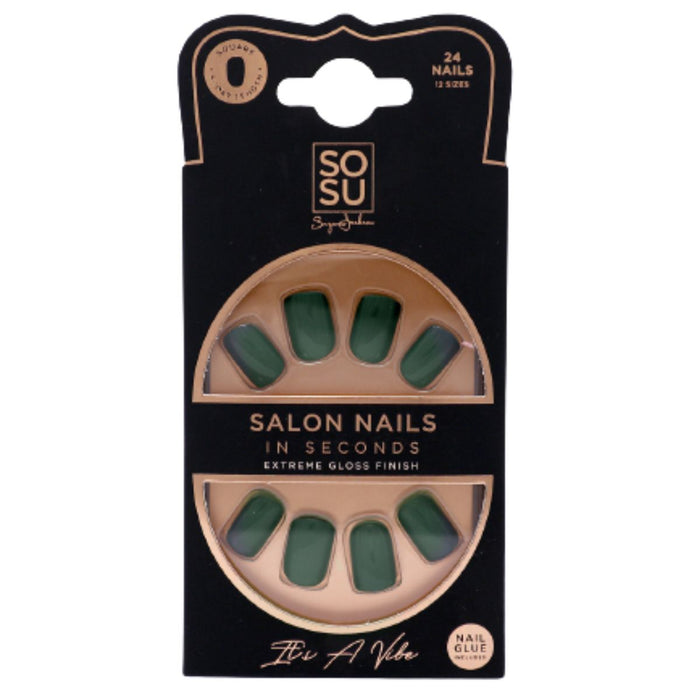 SOSU Cosmetics Salon Nails in Seconds with Nail Glue.