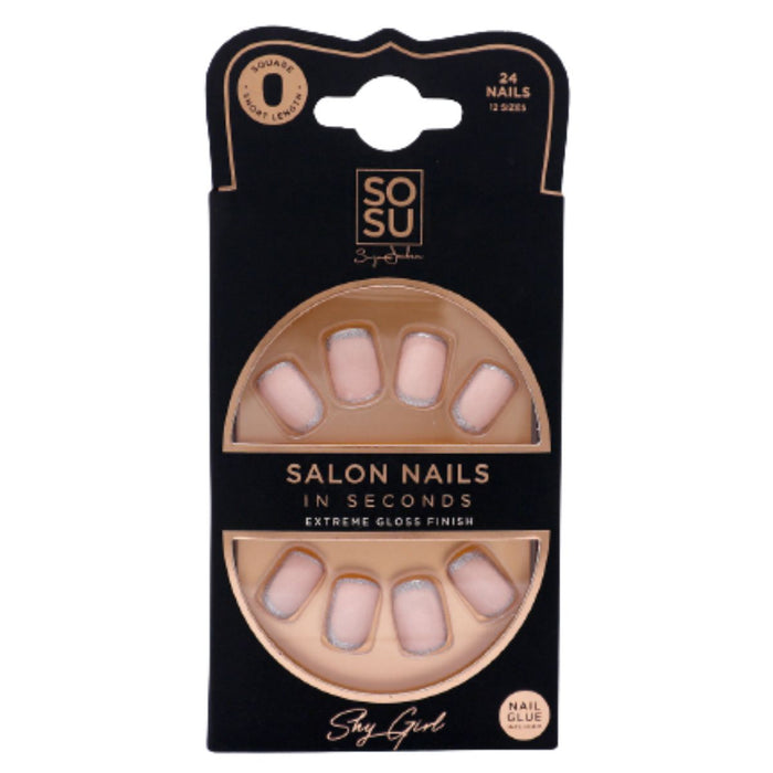 SOSU Cosmetics Salon Nails in Seconds with Nail Glue.