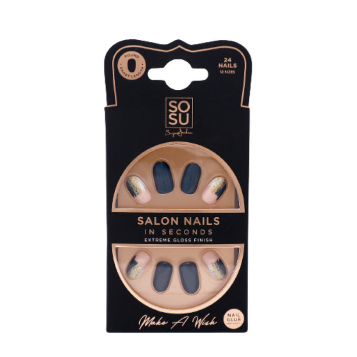 SOSU Cosmetics Salon Nails in Seconds with Nail Glue.