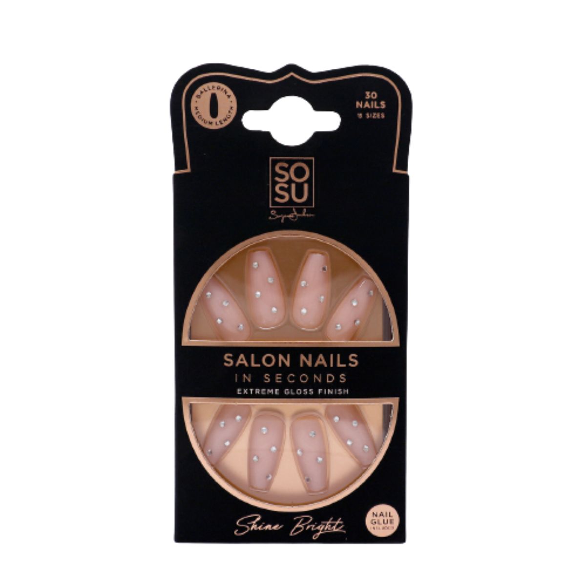 SOSU Cosmetics Salon Nails in Seconds with Nail Glue
