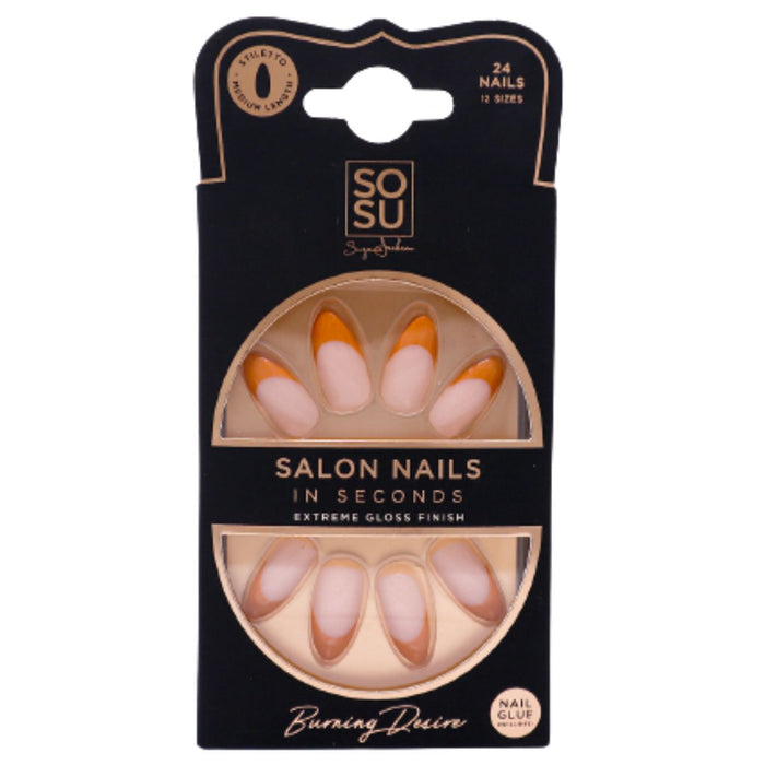 SOSU Cosmetics Salon Nails in Seconds with Nail Glue.