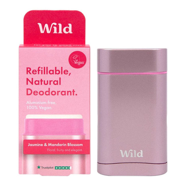 WILD Pink Case and Jasmine & Mandarin Blossom Deodorant Starter Pack